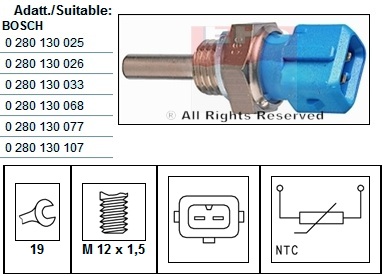 Sensor De Temperatura Bosch 0 280 130 069 – Repuesto De Calidad Para Motor